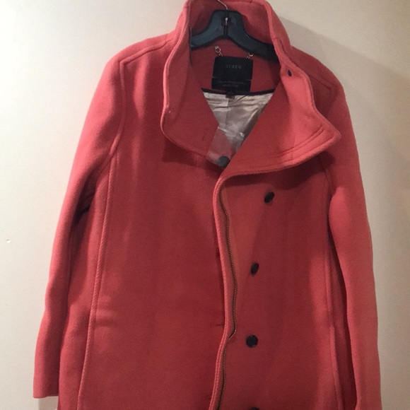 NWT - 4 - J.Crew Villa Coat in Italian Stadium-cloth Wool - BURNISHED BARN - Picture 2 of 7